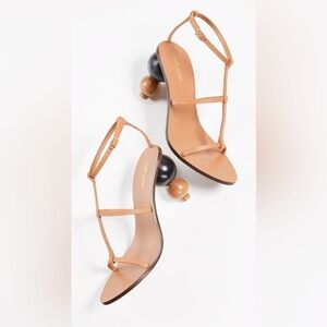 Cult Gaia Brown Strappy Heels